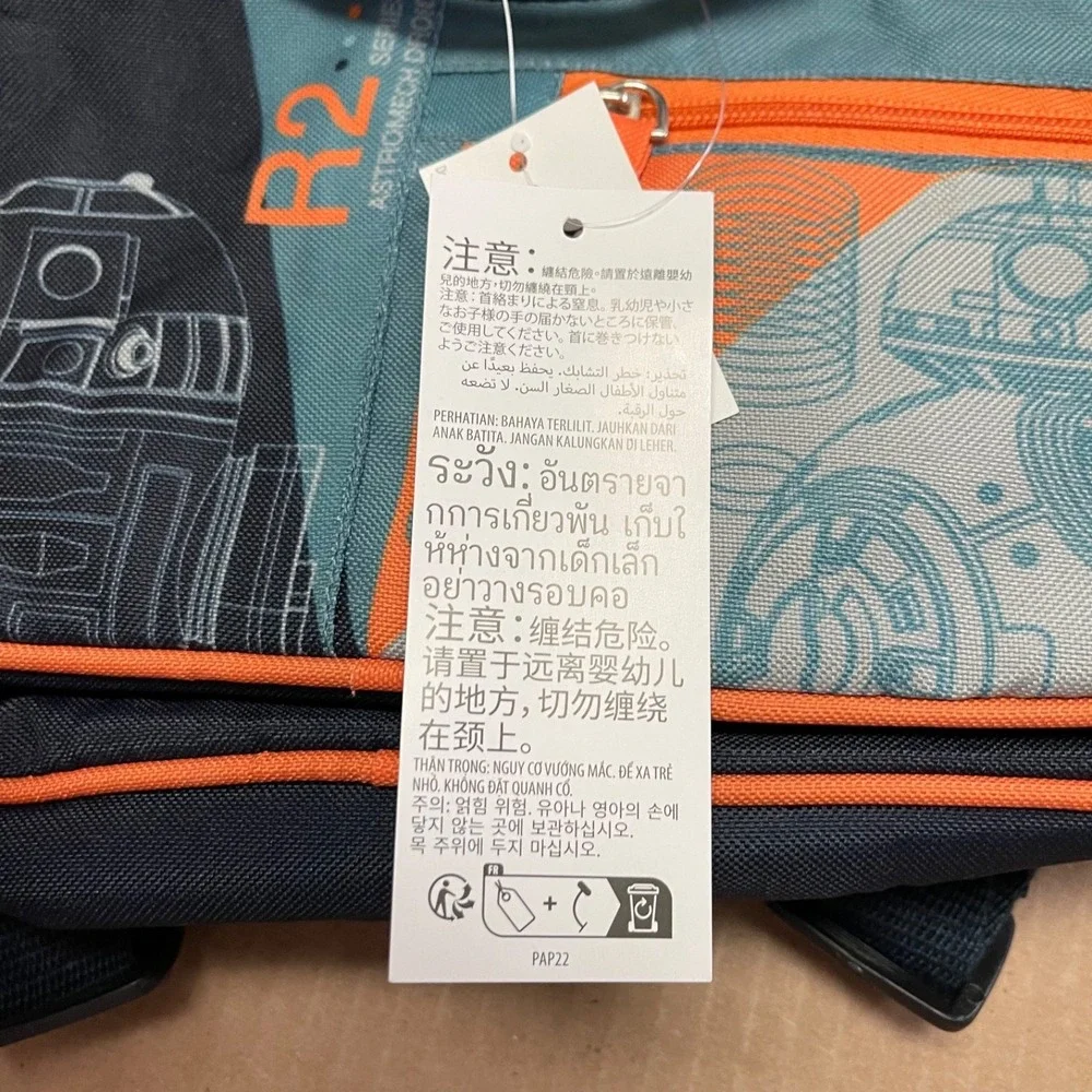 Disney  Star Wars Galaxy's Edge Droid Depot 2023 New Backpack/Tote‎ Bag With Zip